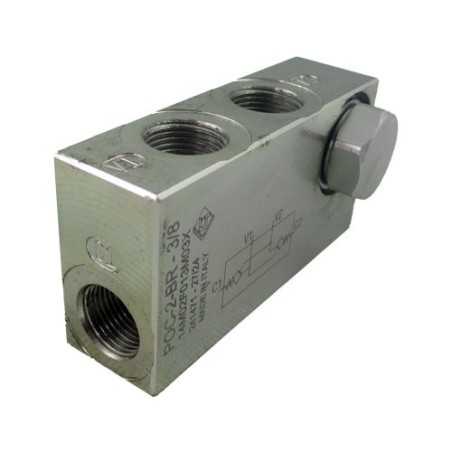 Clapet piloté DE 3/8 banjo int VBPDE 3/8 L CMP/FLV acier