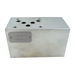 Cetop5 modulaire cartouche 2x2 sur P (non compris) alu - 021E