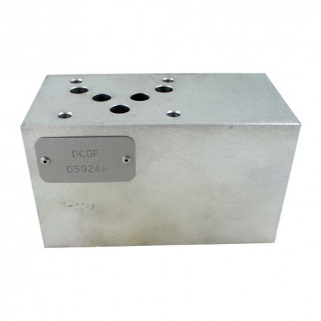 Cetop5 modulaire cartouche 2x2 sur P (non compris) alu - 021E