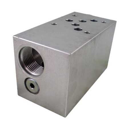 Cetop5 modulaire cartouche 2x2 sur P (non compris) alu - 021E