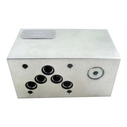 Cetop5 modulaire cartouche 2x2 sur P (non compris) alu - 021E
