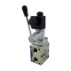 Emp. 4x2 30l/mn ED1 Z 3/8'' X301 avec bobine 24vcc et levier coté A
