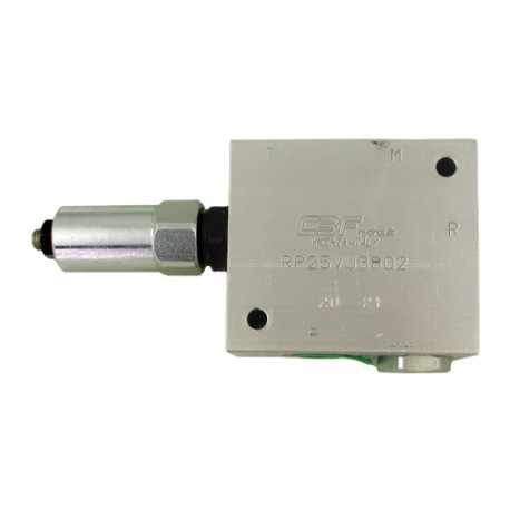 Réducteur 25l/mn bloc 3/8 RP 25 VU 38 40 à 180 bar (rég 150 bar)