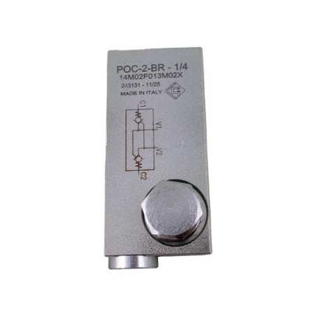 Clapet piloté DE 1/4 banjo int VBPDE 1/4 L CMP/FLV