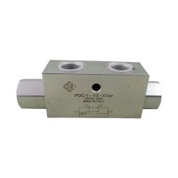 Clapet piloté SE 1/2 POC 1 50l/mn 350 bar PO 6 bar