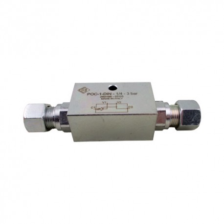 Clapet piloté SE 1/4 POC 1 DIN 20l/mn 350 bar