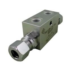 Clapet piloté SE 1/4 POC 1 DIN 20l/mn 350 bar PO 3 bar tube 12L 