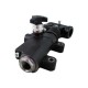 In-line hand pump 20 cm3 bellows + decompression handwheel