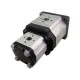 Pompe à engrenage 3+2 double 63.00 + 20.00cc rot.D br std italien con.1/8