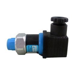 Pressostat 20 to 200 bar adjustable NO/NC with piston 1/8" cylindrical 48V