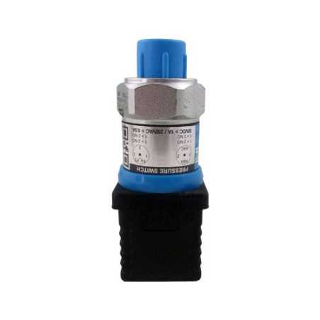 Pressostat 20 to 200 bar adjustable NO/NC with piston 1/8" cylindrical 48V