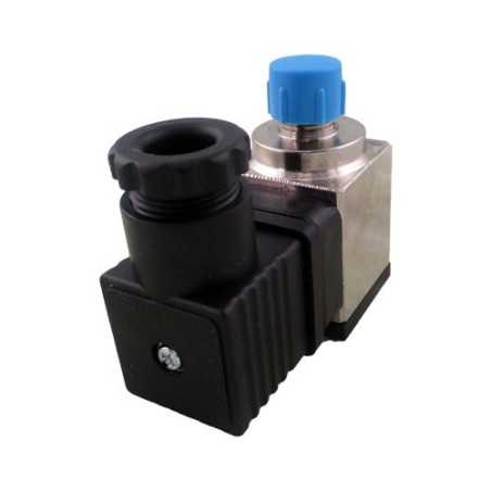 Pressostat  50 à 300 bar réglable NO/NF à piston 1/4 conique