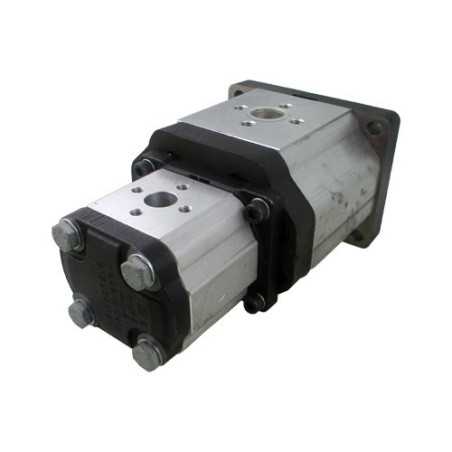 gear pump 3+2 dual 44.00+16.00cc rot.D br std italiancon.1/8