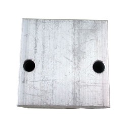 block 3/8 alu cavity 018