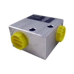 Bloc 3/8" aluminium cavité 018