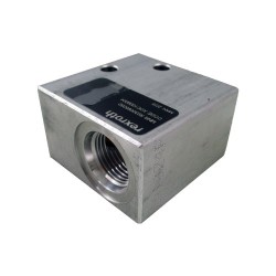 Block 3/8" aluminium cavity 018 standard