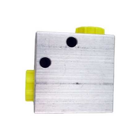 Block 3/8" aluminium cavity 018 standard