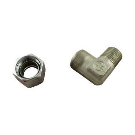 suction tube 90° 1/4 - CM12/08X13 CO L + bague + écrou