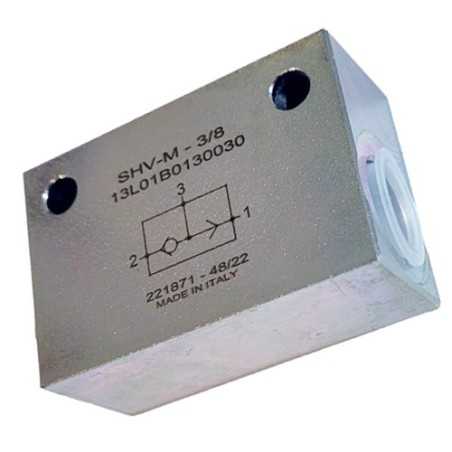 Sélecteur de circuit 3/8 SHV M 40l/mn 350 bar acier 