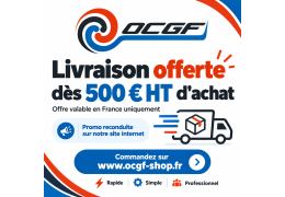 Livraison offerte dès 500 € HT d’achat | OCGF